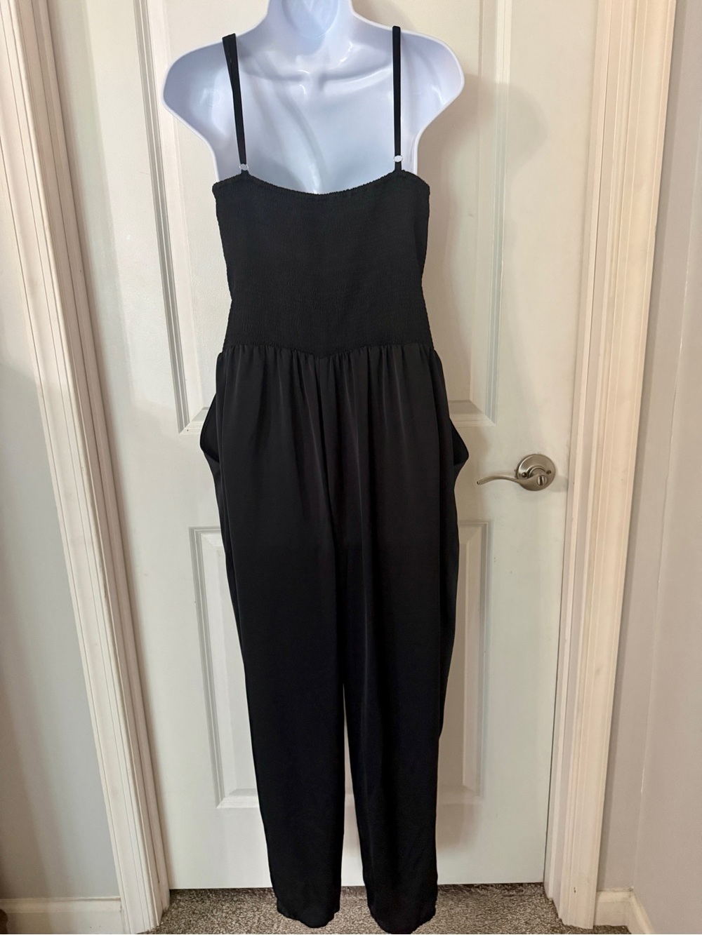 Ramy Brook Black Front Tie Cut Out Jumpsuit Size XXL - Picture 8 of 12